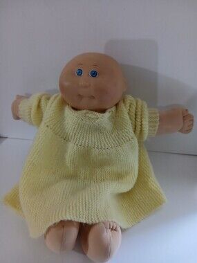 Vintage Cabbage Patch Kids Preemie Baby Doll with Blue Eyes By Coleco
